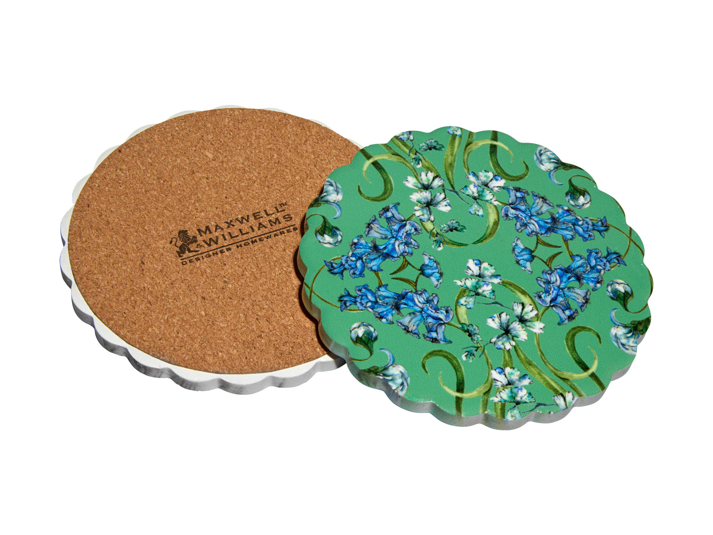 MW Estelle Michaelides Mystique Ceramic Round Coaster 10cm Green