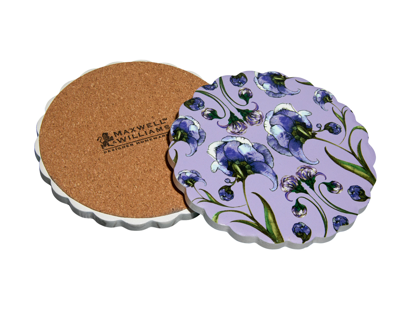 MW Estelle Michaelides Mystique Ceramic Round Coaster 10cm Violet