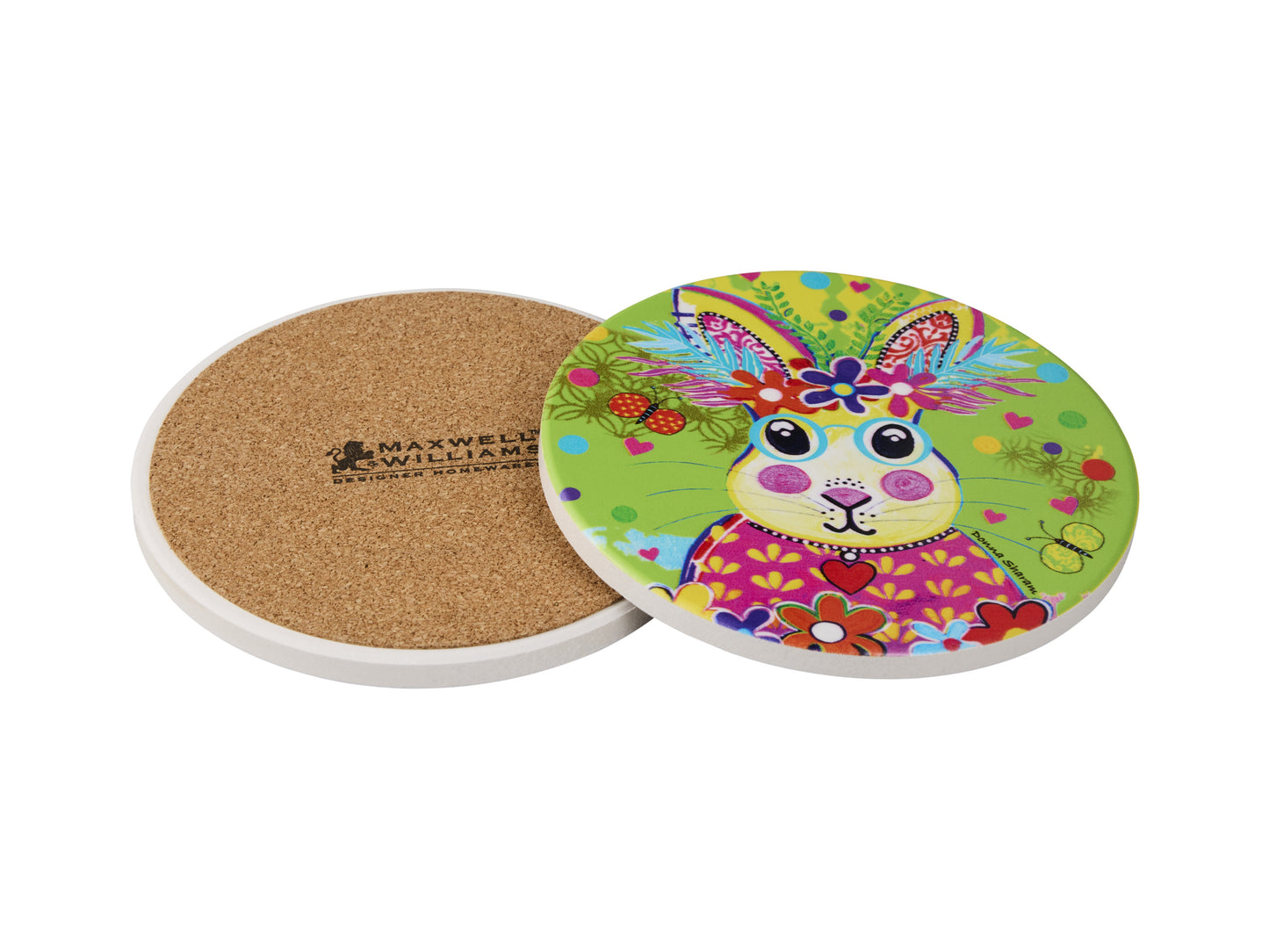 MW Donna Sharam Kaleidoscope Ceramic Round Coaster 10cm Roger