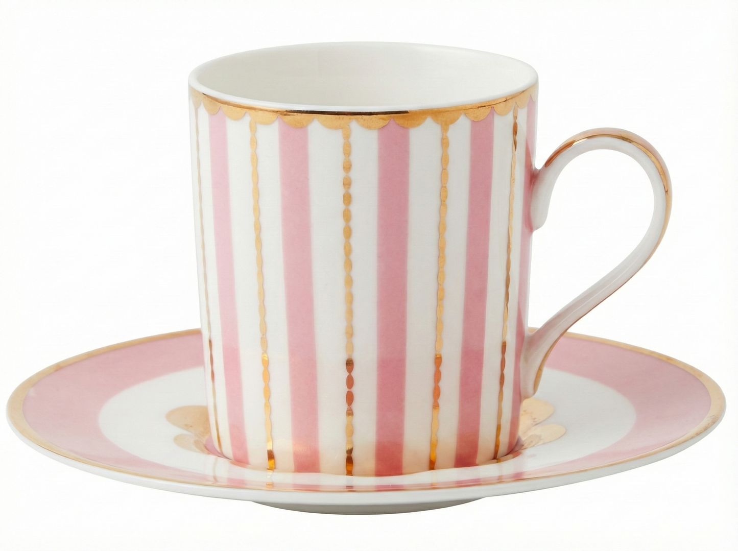 Maxwell & Williams Teas & C's Regency Demi Cup & Saucer 100ml Set of 2 Pink Gift Boxed