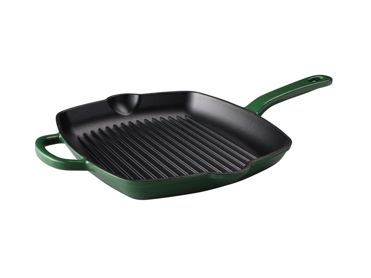 MW Cast Iron Grill pan English Racing Green 26cm Gift Boxed