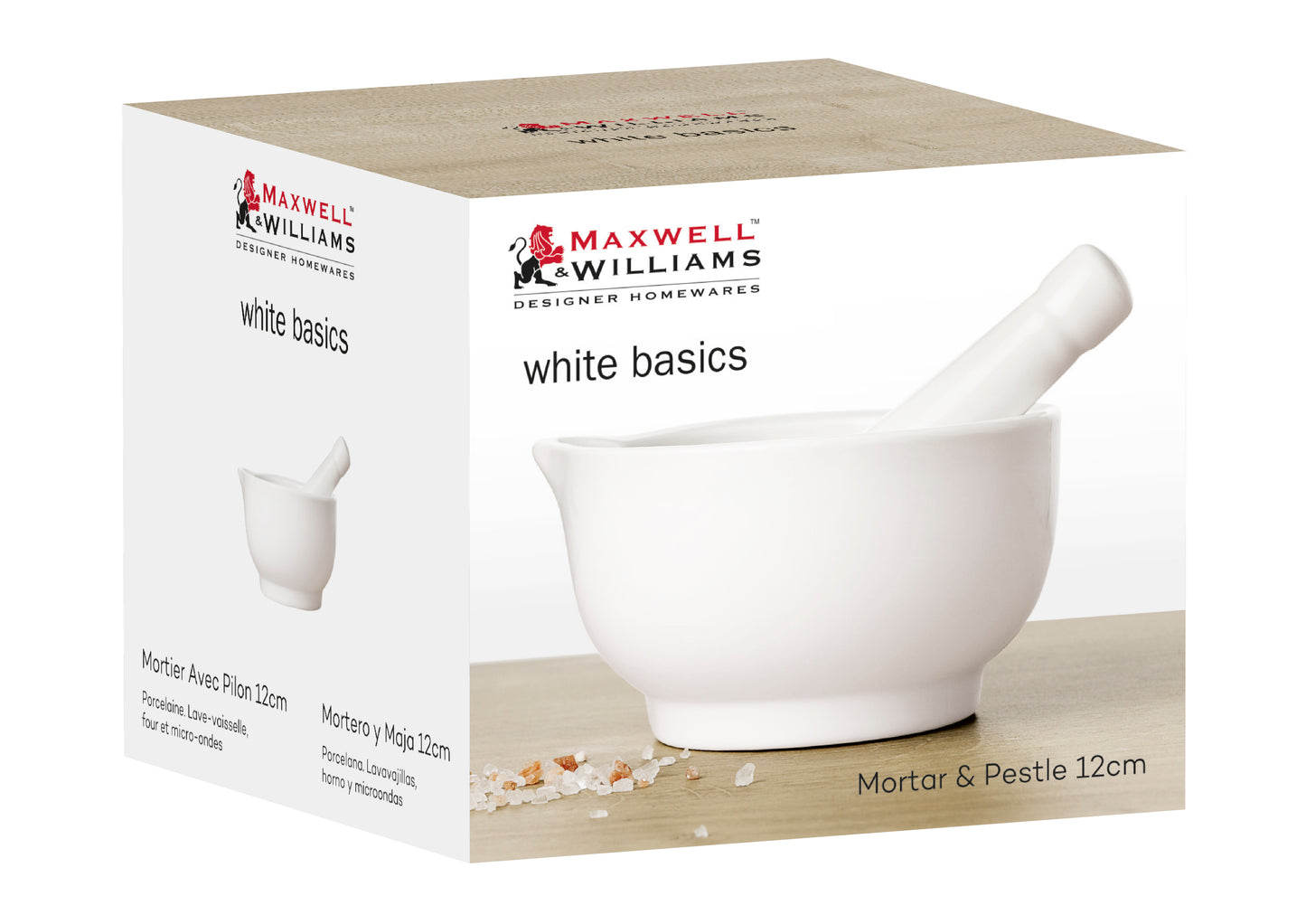 Maxwell & Williams White Basics Mortar & Pestle 12cm