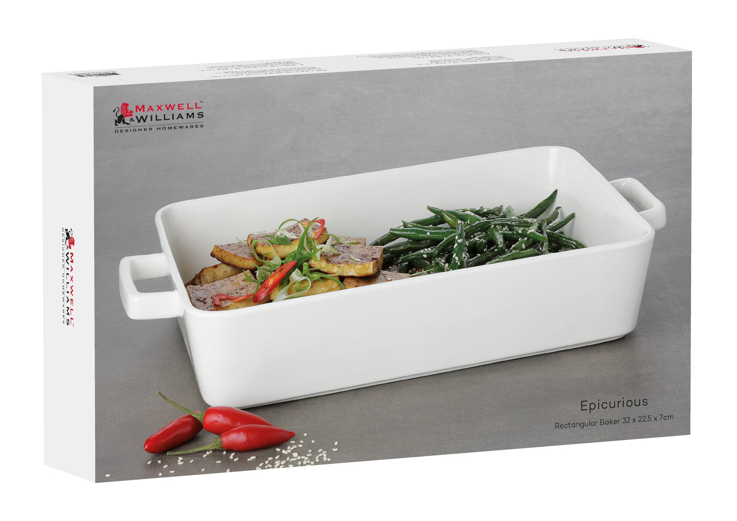 Maxwell & Williams Epicurious Rectangle Baker 32x22cm
