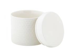 Maxwell & Williams White Basics Diamonds Canister 600ml Gift Boxed