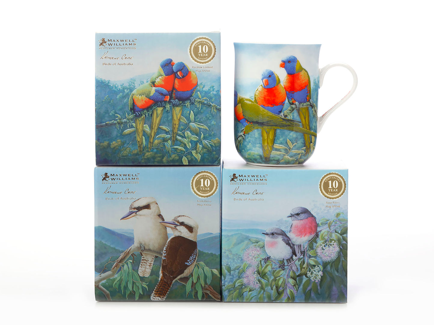 Maxwell & Williams Birds Of Australia Kathrine Castle Mug Lorikeet 300ml