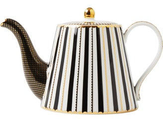 Maxwell & Williams Teas & C's Regency Teapot With Infuser 1L Black Gift Boxed