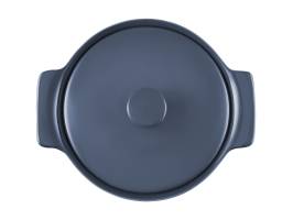 Maxwell & Williams Indulgence Round Casserole 1.3L Slate Blue Gift Boxed
