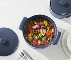 Maxwell & Williams Indulgence Round Casserole 3L Slate Blue Gift Boxed