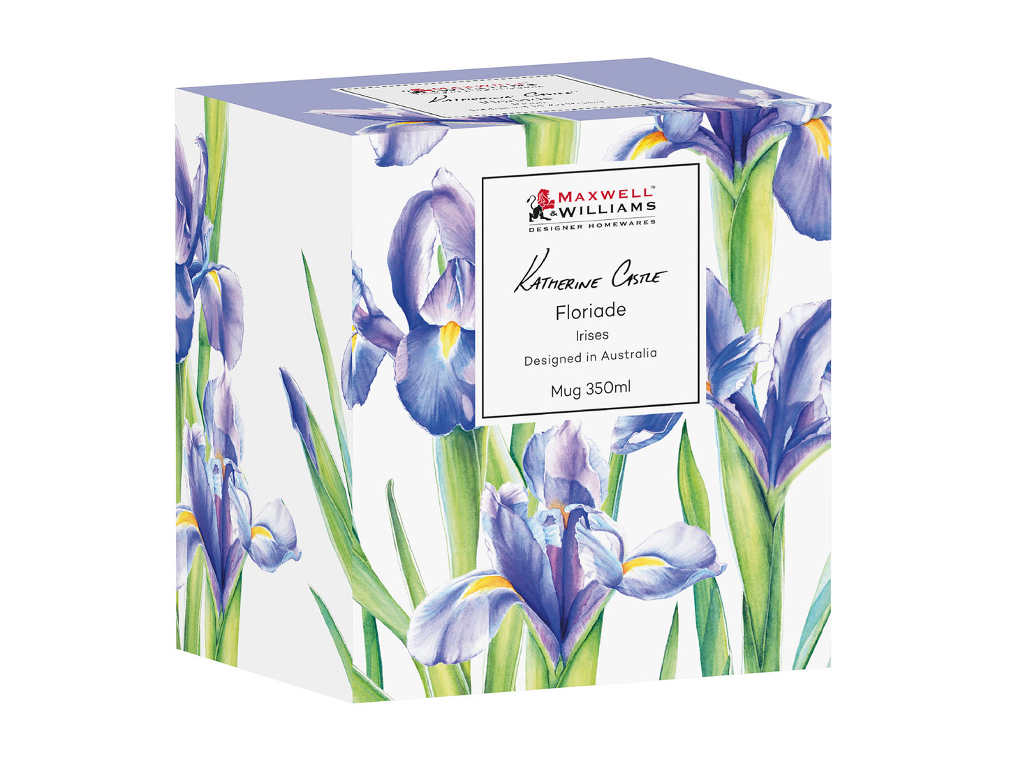 Maxwell & Williams Katherine Castle Floriade Mug Irises 350ml