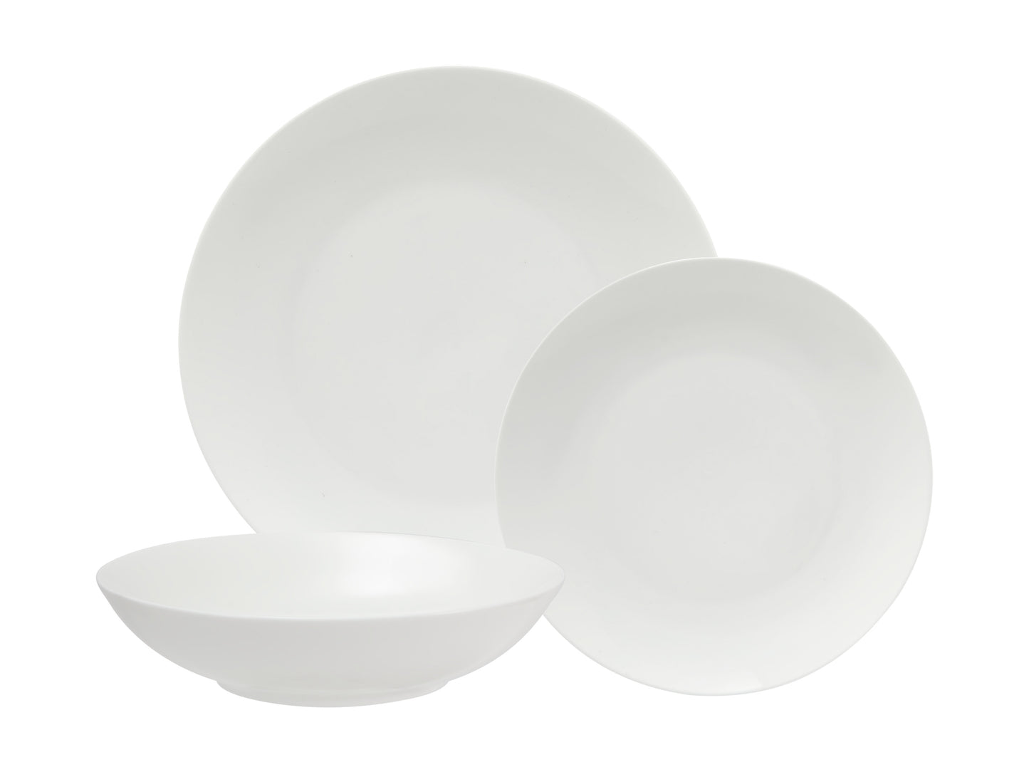 Maxwell & Williams White Basics Tribeca Coupe Dinner Set 18pc Gift Boxed