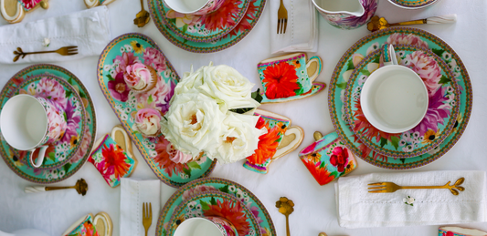 A stylish, colourful tea party with Lorraine from Tamarind & Thyme