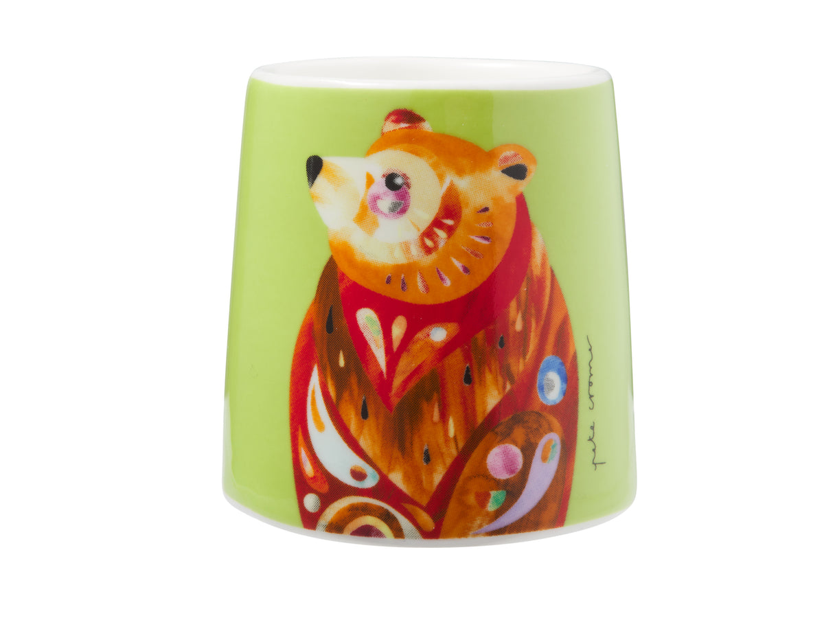MW Pete Cromer Woodland Creatures Egg Cup Brown Bear