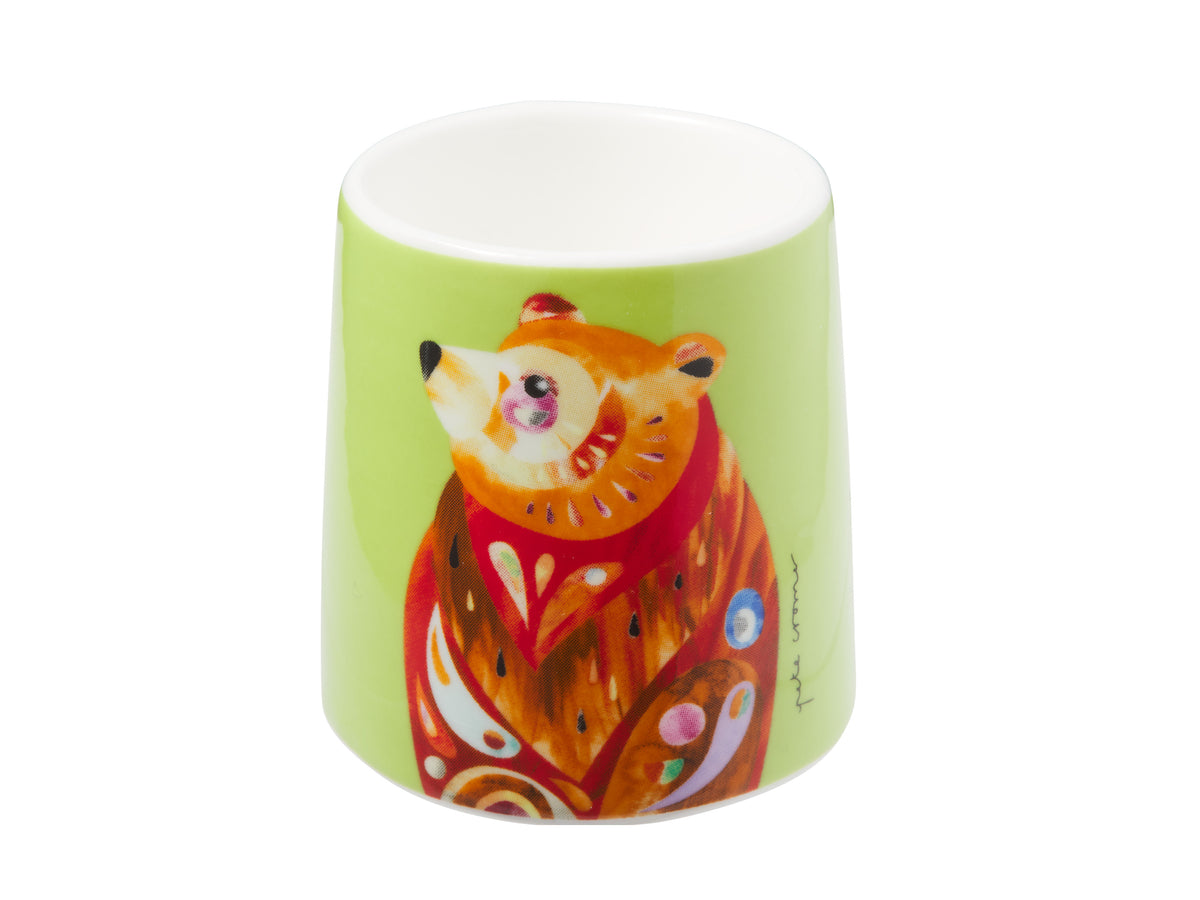 MW Pete Cromer Woodland Creatures Egg Cup Brown Bear