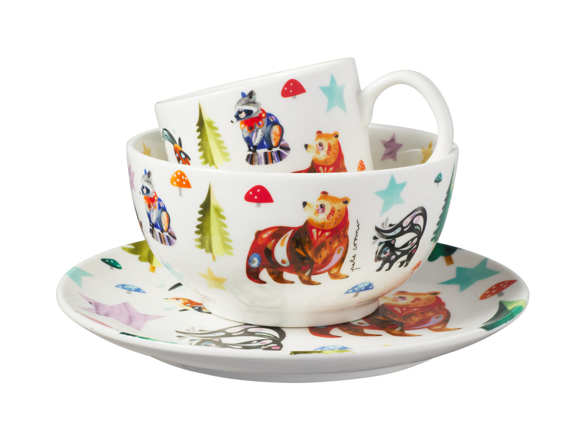 MW Pete Cromer Woodland Creatures Children's 3pc Dinner Set Gift Boxed