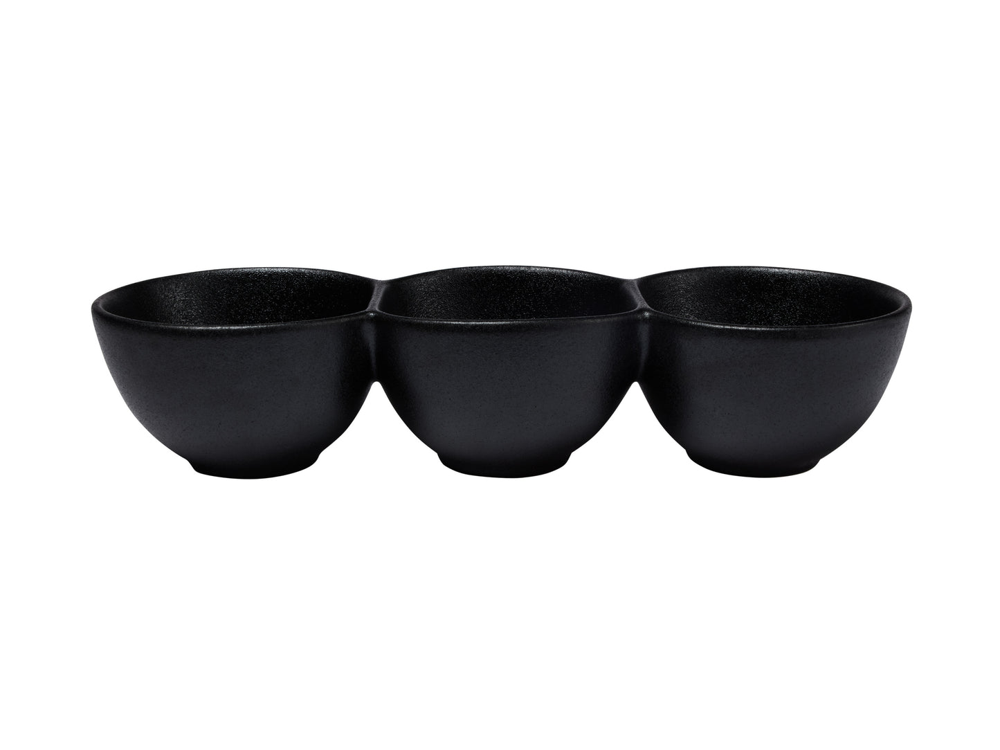 MW Caviar Divided Serving Bowl 30x6.5cm Black