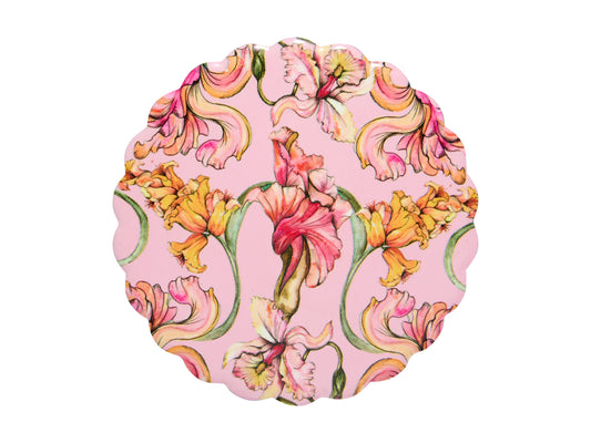 MW Estelle Michaelides Mystique Ceramic Round Coaster 10cm Pink