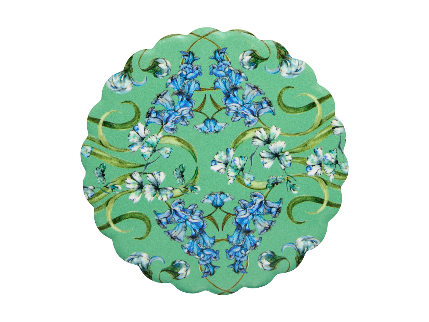 MW Estelle Michaelides Mystique Ceramic Round Coaster 10cm Green