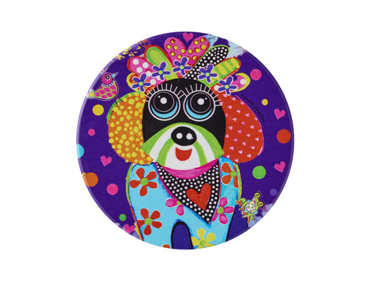 MW Donna Sharam Kaleidoscope Ceramic Round Coaster 10cm Bestie