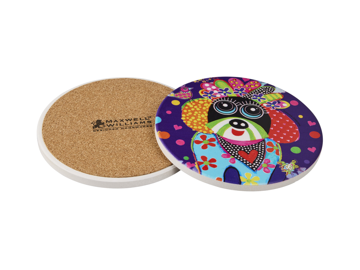 MW Donna Sharam Kaleidoscope Ceramic Round Coaster 10cm Bestie