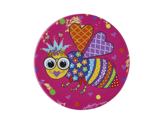 MW Donna Sharam Kaleidoscope Ceramic Round Coaster 10cm Buzz