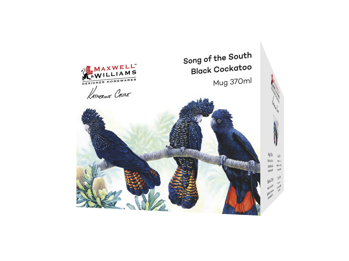 MW Katherine Castle Song of the South Mug 370ML Black Cockatoo Gift Boxed