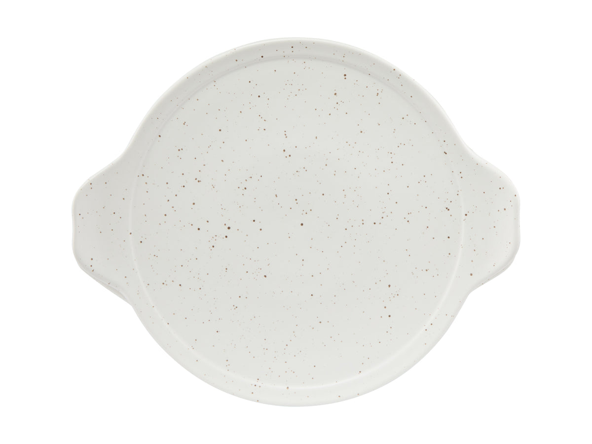 MW Speckle Round Casserole With Tray Lid 3L Cream Gift Boxed