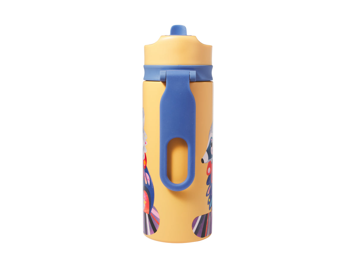 MW Pete Cromer Woodland Creatures Double Wall Insulated Bottle 500ML Raccoon