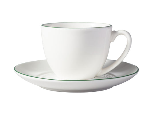MW White Basics Edge Coupe Demi Cup & Saucer 90ML