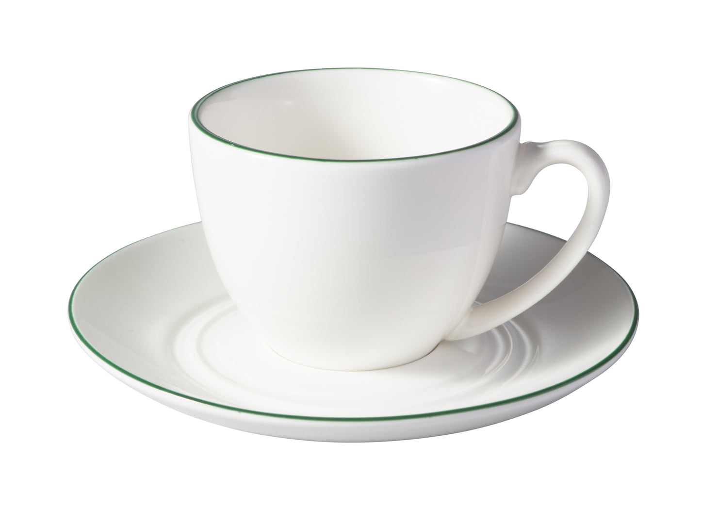 MW White Basics Edge Coupe Demi Cup & Saucer 90ML
