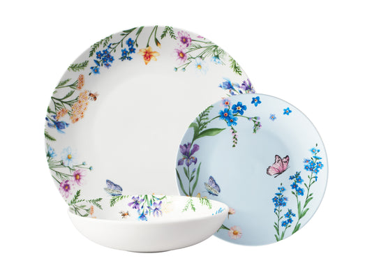 MW Fluttering Meadow Coupe Dinner Set 12pc Gift Boxed