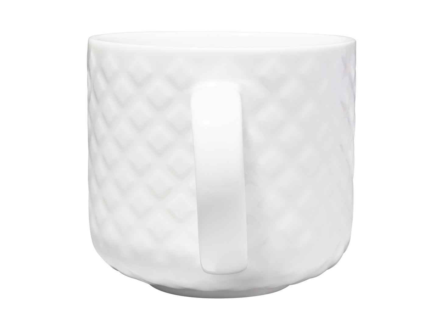 MW White Basics Mug 440ML Quilted Diamond