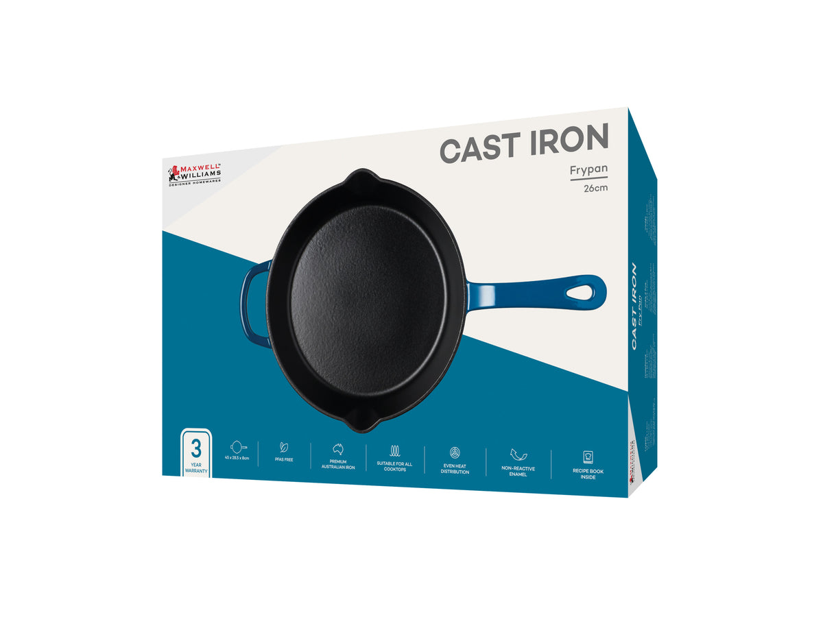 MW Cast Iron Frypan Midnight Blue 26cm Gift Boxed