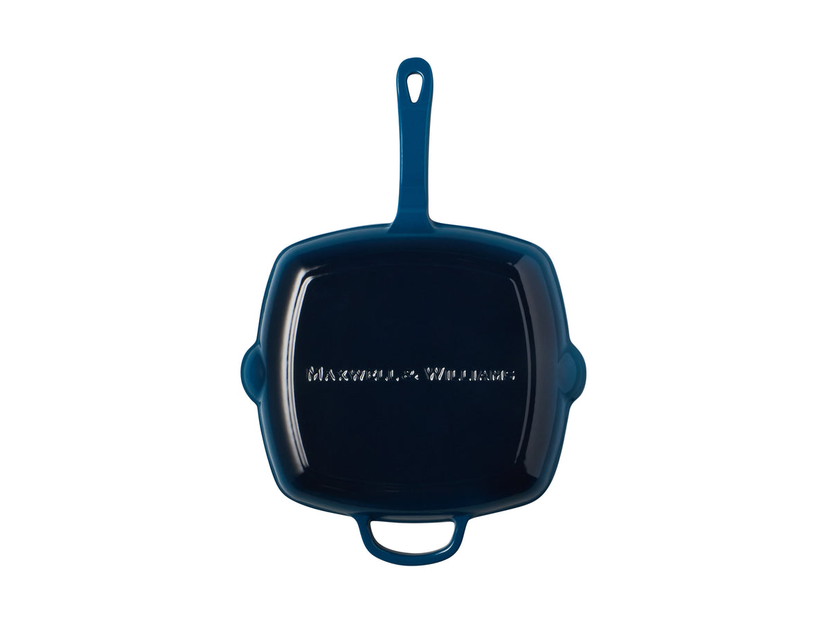 MW Cast Iron Grill pan Midnight Blue 26cm Gift Boxed
