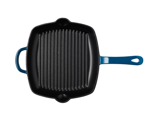 MW Cast Iron Grill pan Midnight Blue 26cm Gift Boxed