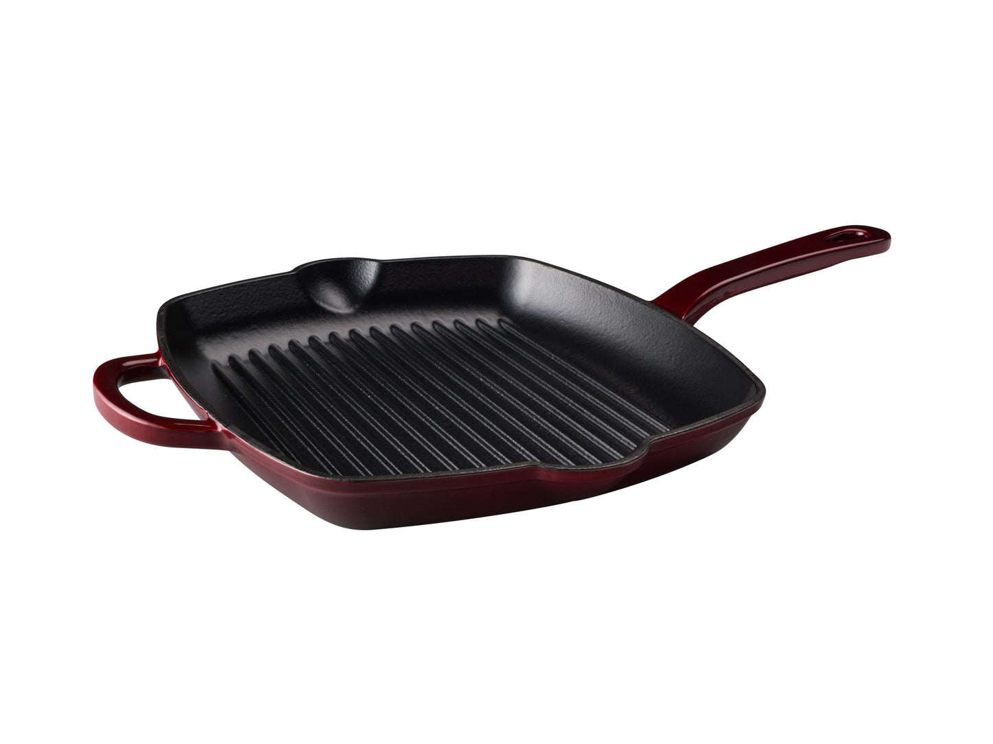 MW Cast Iron Grill pan Merlot 26cm Gift Boxed