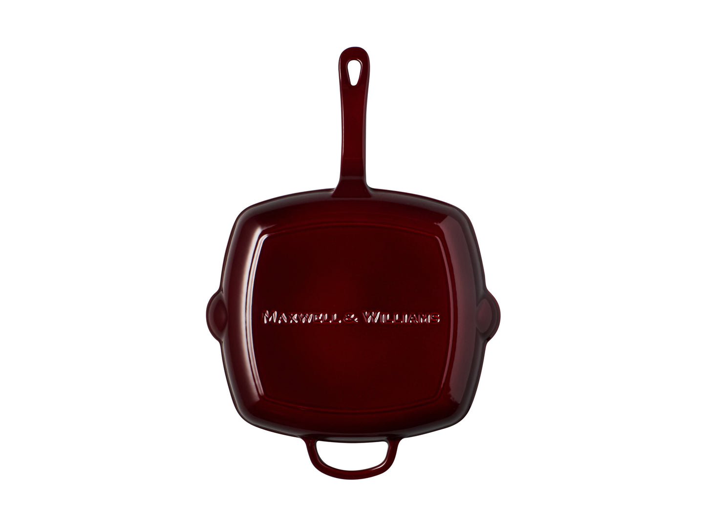 MW Cast Iron Grill pan Merlot 26cm Gift Boxed