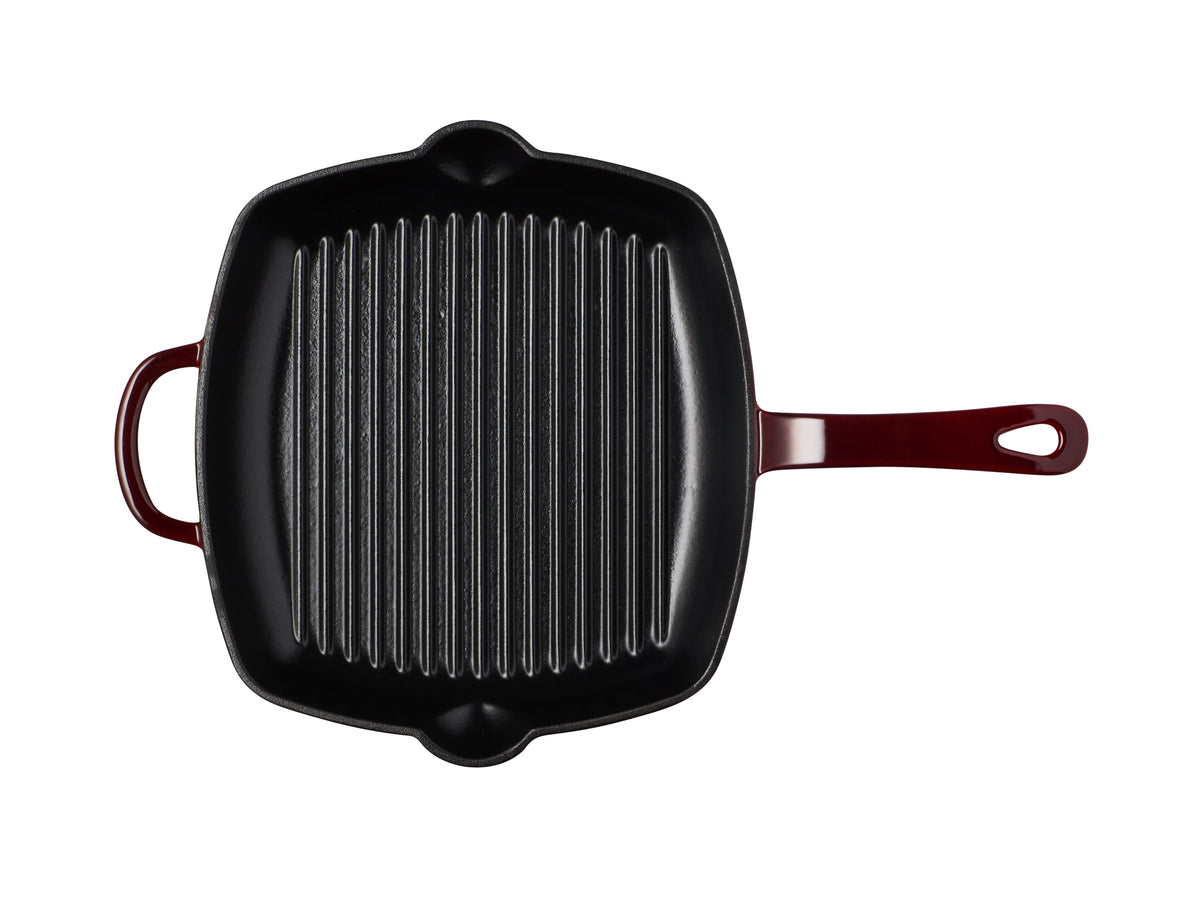 MW Cast Iron Grill pan Merlot 26cm Gift Boxed