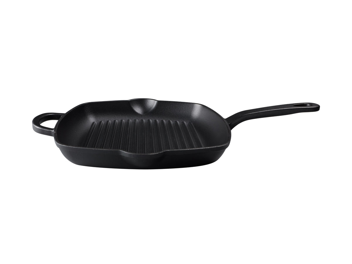 MW Cast Iron Grill pan Black 26cm Gift Boxed