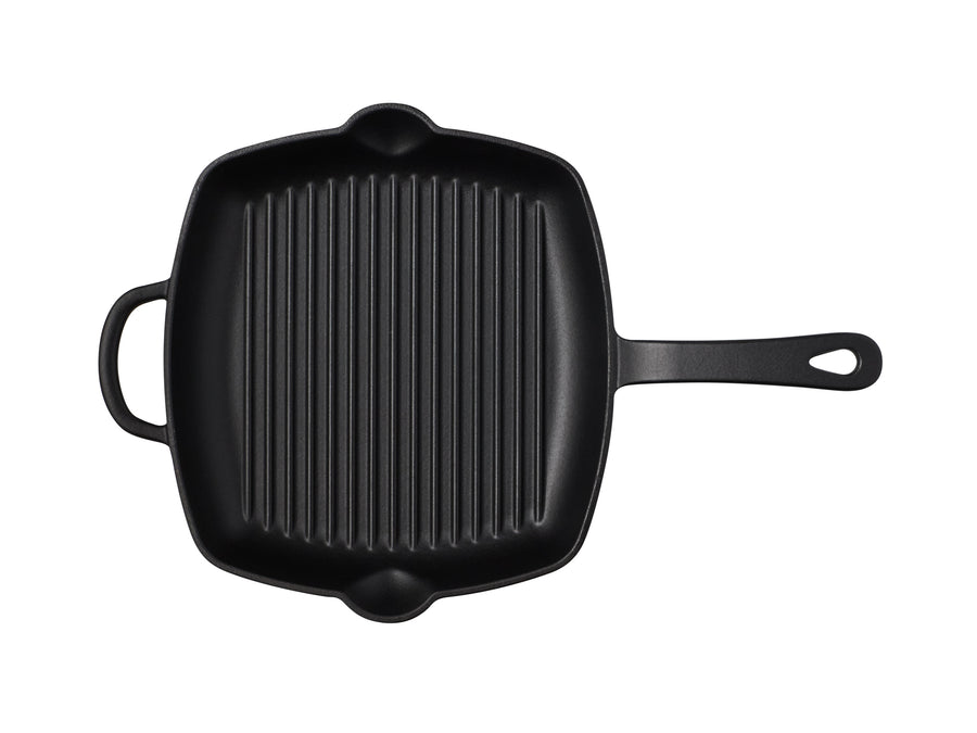 MW Cast Iron Grill pan Black 26cm Gift Boxed