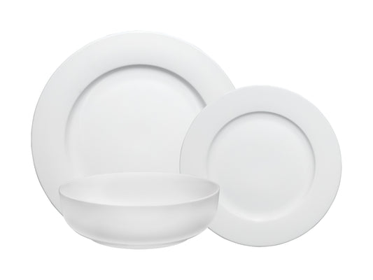 MW White Basics Urban Rim Dinner Set 12pc Gift Boxed