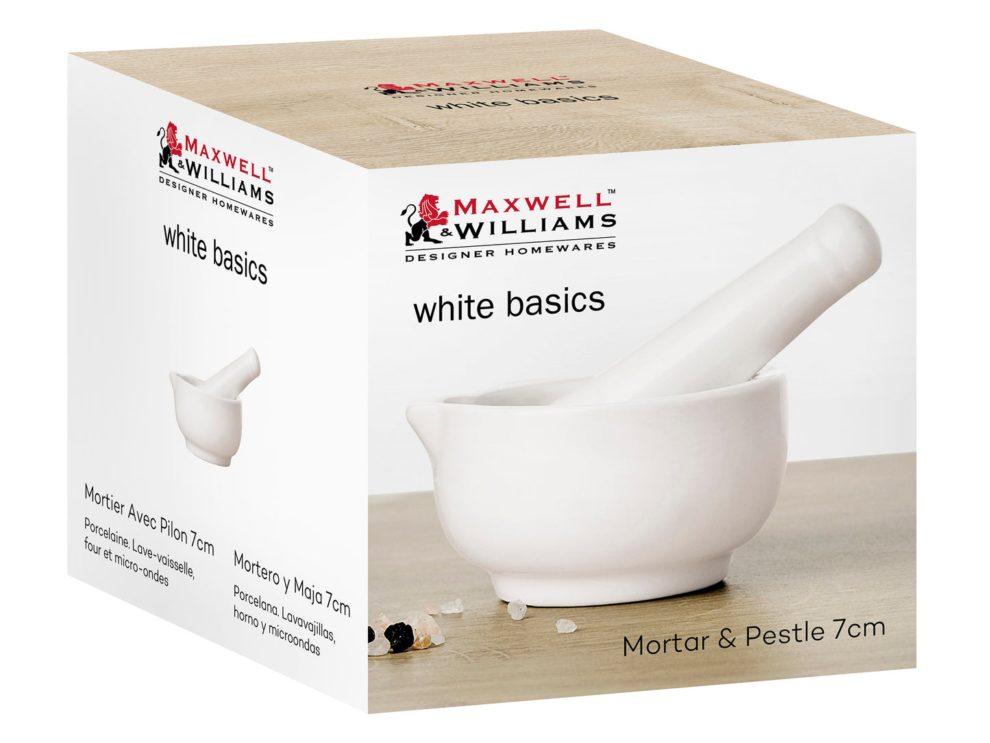 Maxwell & Williams White Basics Mortar & Pestle  7cm
