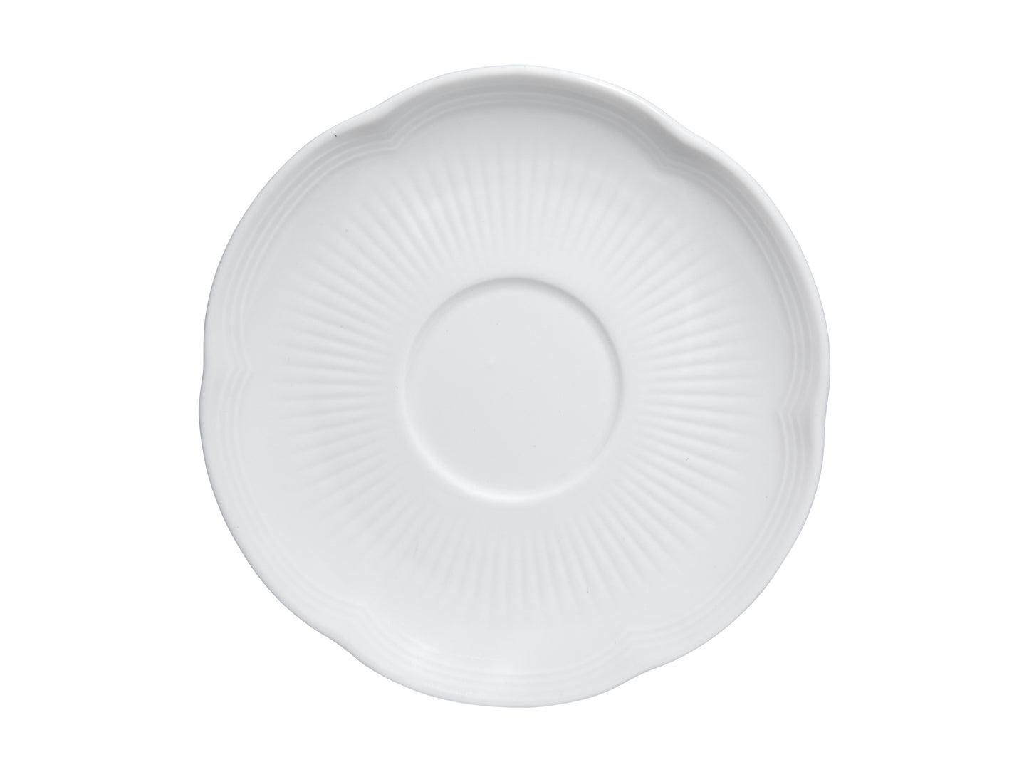 Maxwell & Williams White Basics Rococo Cup & Saucer 240ml