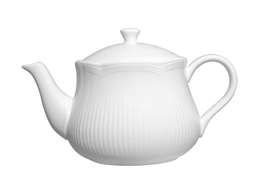 Maxwell & Williams White Basics Rococo Teapot 570ml Gift Boxed