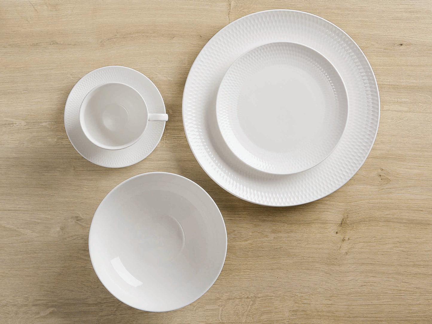 Maxwell & Williams White Basics Diamonds Rice Bowl 12.5cm