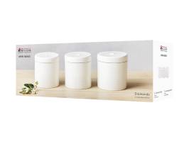 Maxwell & Williams White Basics Diamonds Canister 600ml Set of 3 Gift Boxed
