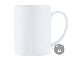 Maxwell & Williams White Basics Diamonds Straight Mug 400ml