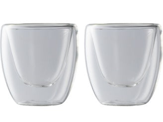 Blend Double Wall Espresso Cup 80ML Set of 2 Gift Boxed