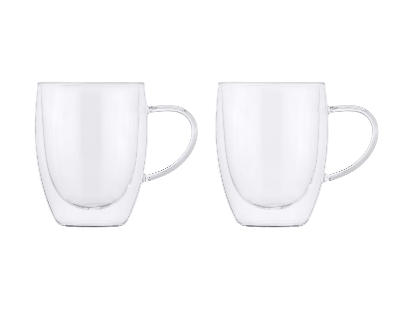 Maxwell & Williams Blend Double Wall Glass Mug 350ML Set of 2 Gift Boxed