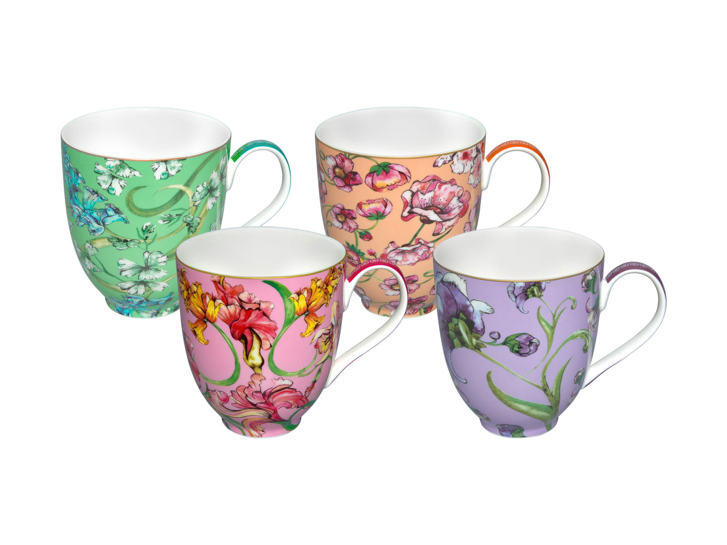 Maxwell & Williams Estelle Michaelides Mystique Coupe Mug 400ml Set of 4 Assorted Gift Boxed