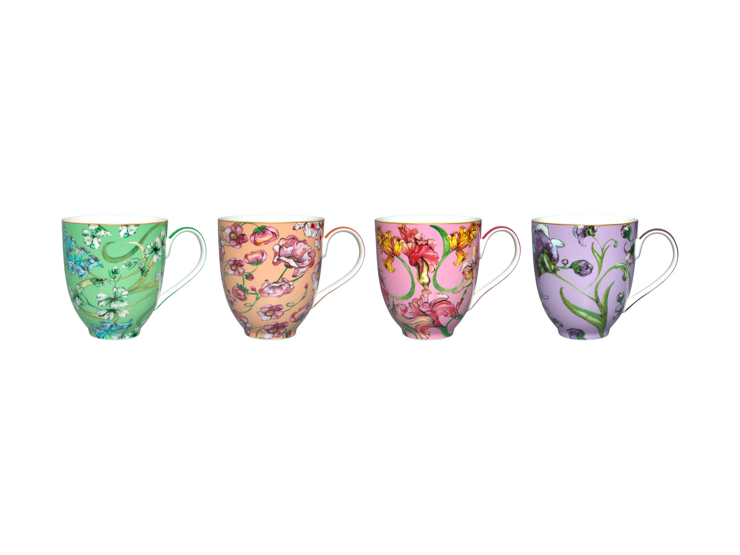 Maxwell & Williams Estelle Michaelides Mystique Coupe Mug 400ml Set of 4 Assorted Gift Boxed